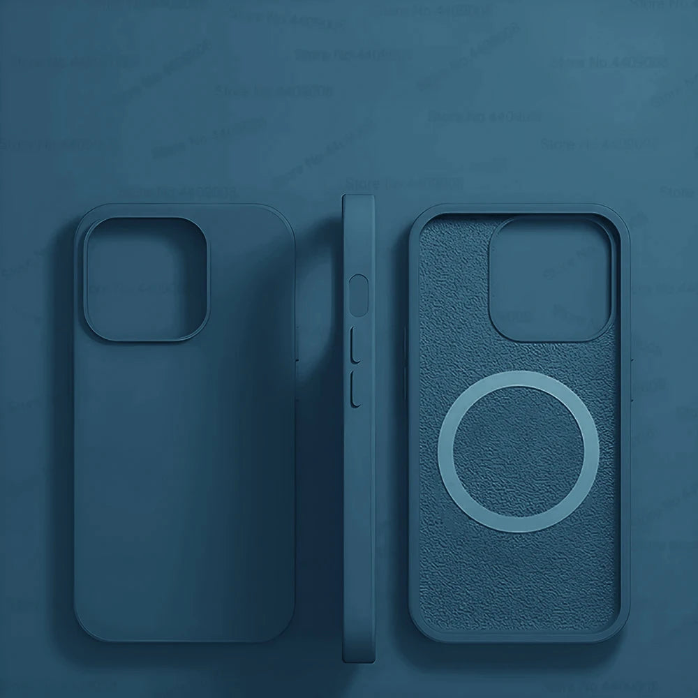 For Magsafe Liquid Silicone Magnetic Case For iPhone 16 15 13 12 11 14 Pro Max 16 Plus Wireless Charging Shockproof Accessories