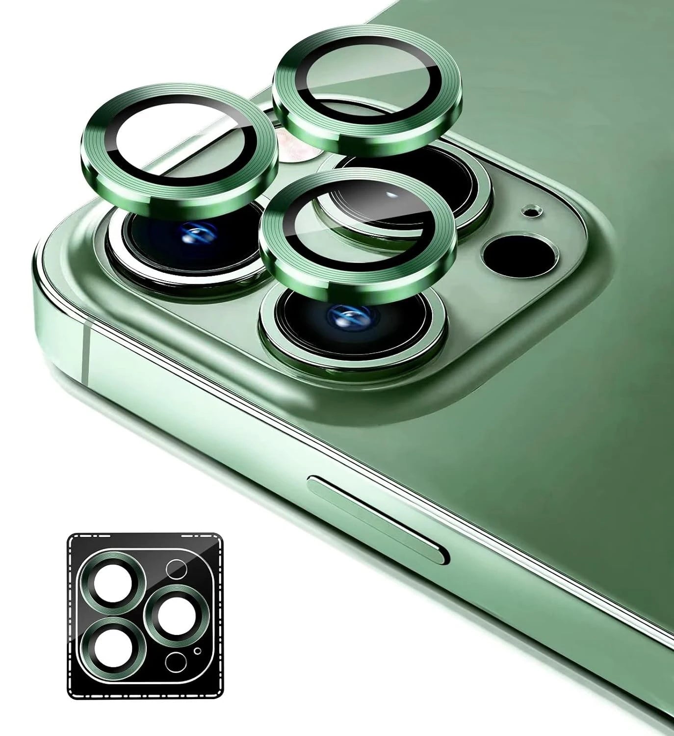 Titanium Tempered Glass Camera Lens Protector Cover For iPhone 16 15 Pro Max 14 Plus 13 Mini 12 11 15Pro 14Pro Phone Accessories