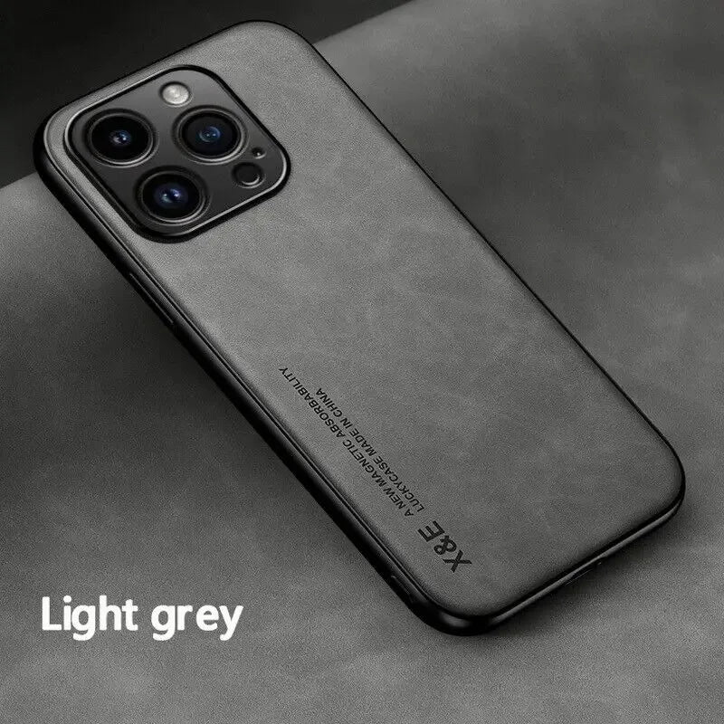 Luxury Leather Case For iPhone 16 15 14 11 13 12 Pro Max Mini XR 16e 15 14 16 Plus Shockproof Cover For iPhone XS Max X Funda