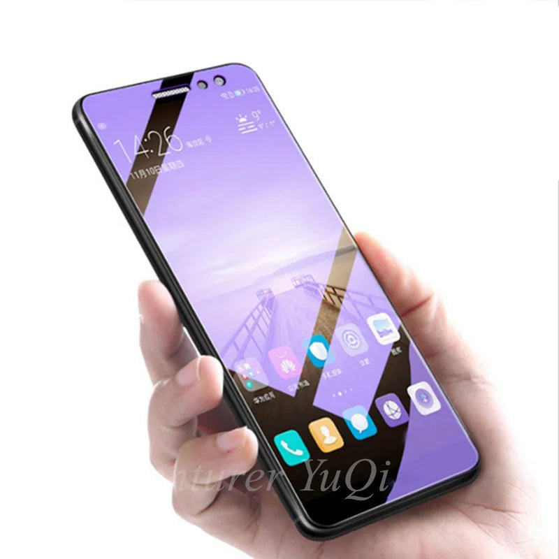 2pcs Anti Blue Ray Light Tempered glass For iPhone 16 15 14 13 12 11 Pro Max Mini SE2020 XR XS X 7 8 6 6S Plus Screen Protector