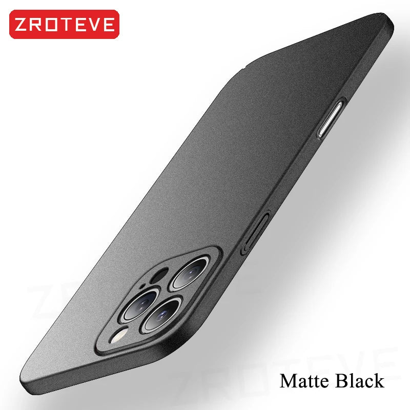 For iPhone 16 e 16e 15 14 13 12 Pro Max  Slim Matte Hard PC Cover For iPhone16 Plus iPhone13 Mini SE 2020 2022 Phone Case