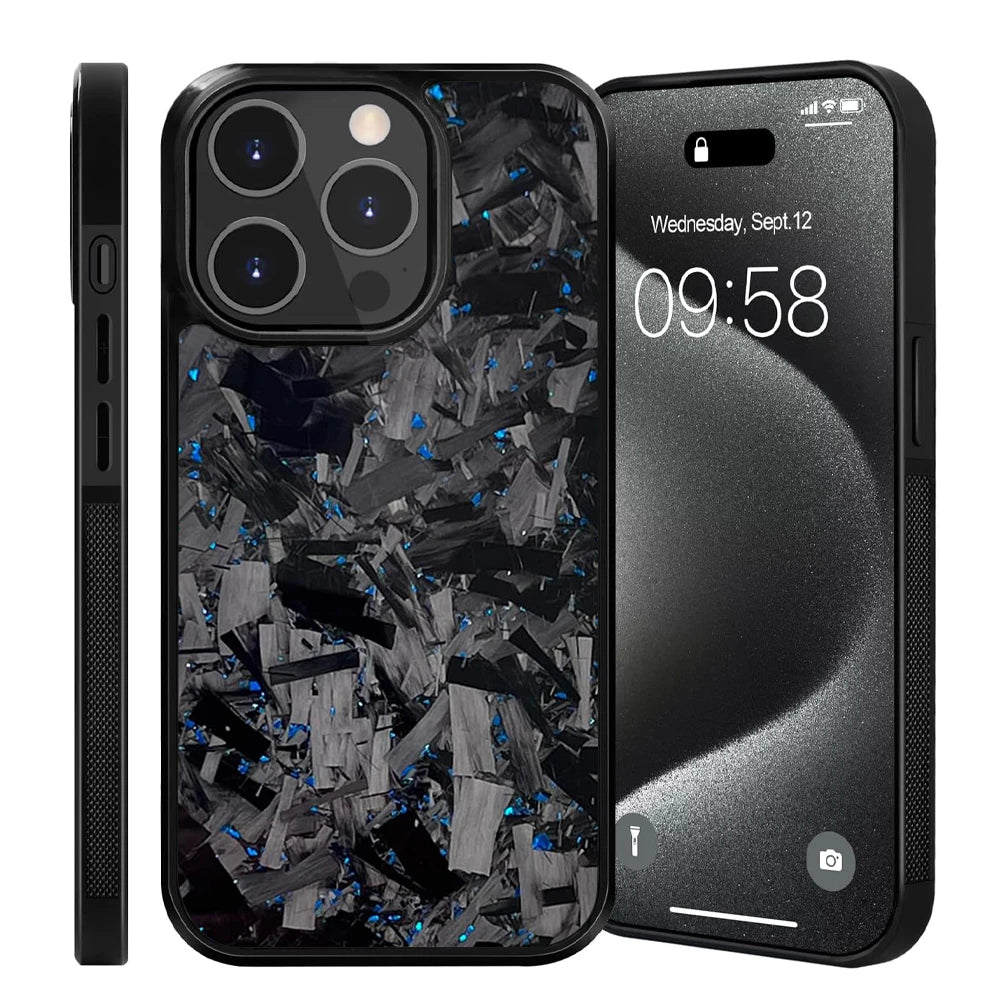 New Magsafe Cases for iPhone 15 Pro Max Real Forged Carbon Fiber for iPhone 16 13 14 12 11 14Plus 13Pro 11Promax Anti-fall Case