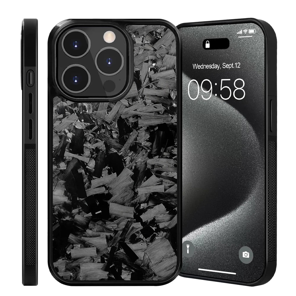 New Magsafe Cases for iPhone 15 Pro Max Real Forged Carbon Fiber for iPhone 16 13 14 12 11 14Plus 13Pro 11Promax Anti-fall Case