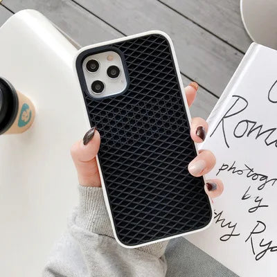 Case For iPhone 16 15 14 13 12 11 Pro Max XR XS X Waffle Shoe Sole Phone Case for iPhone 6 7 8Plus Silicone Back-Vans-case Cover