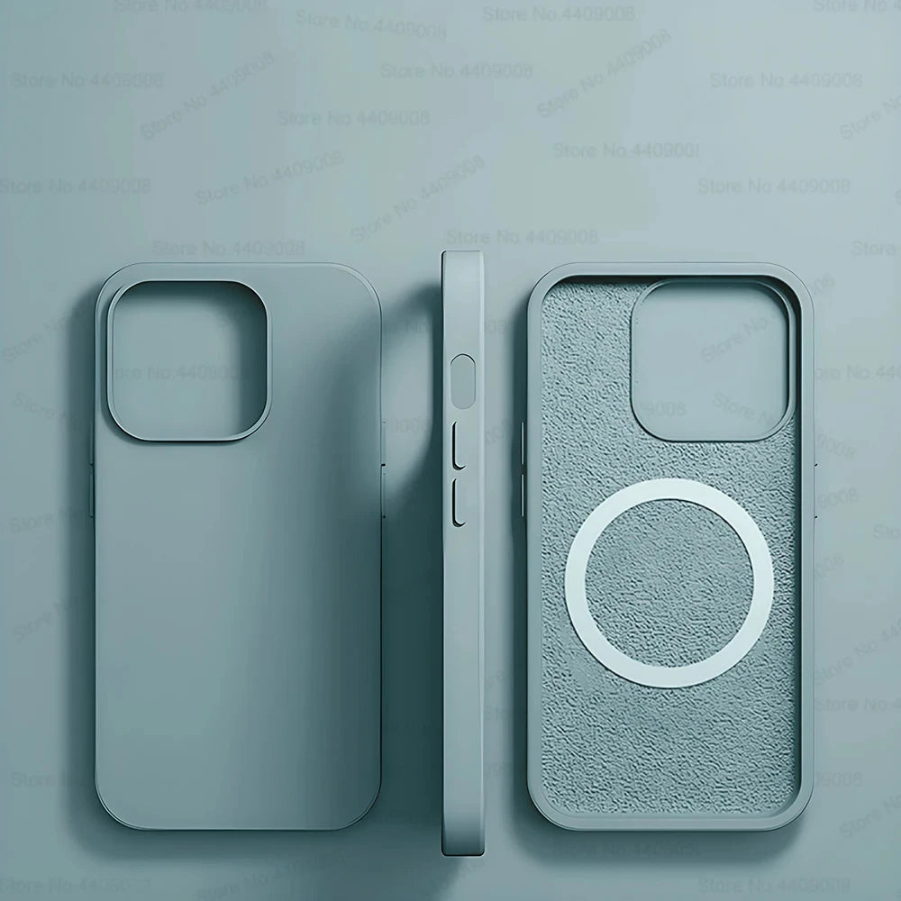 For Magsafe Liquid Silicone Magnetic Case For iPhone 16 15 13 12 11 14 Pro Max 16 Plus Wireless Charging Shockproof Accessories