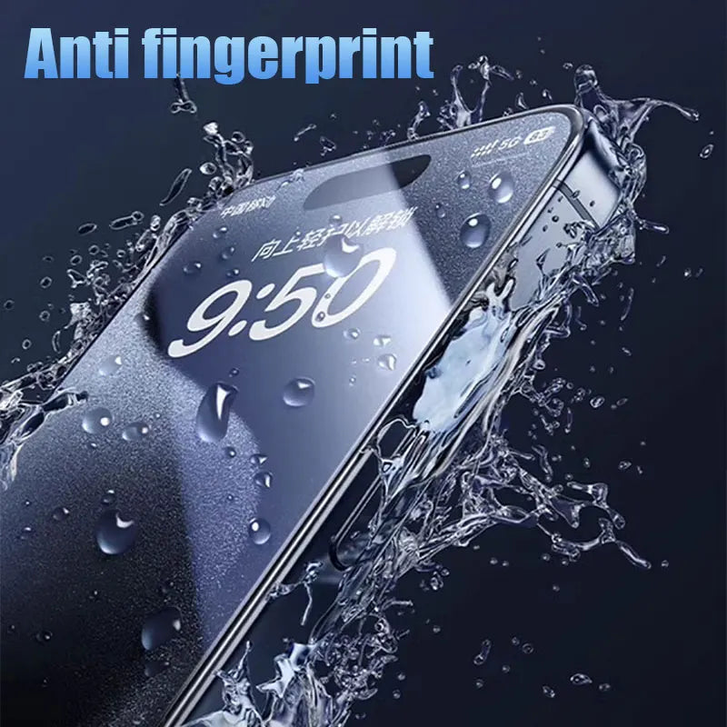 5PCS Full Cover Tempered Glass For iPhone 11 12 13 14 15 16 Pro Max Screen Protector For iPhone X XR Xs Max Protective Film