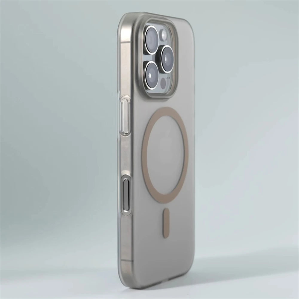 1.0 MM Ultra Thin Matte Hard PC Translucent Case For iPhone 16 15 14 Plus 13 12 Pro Max Magsafe Magnetic Wireless Charge Cover