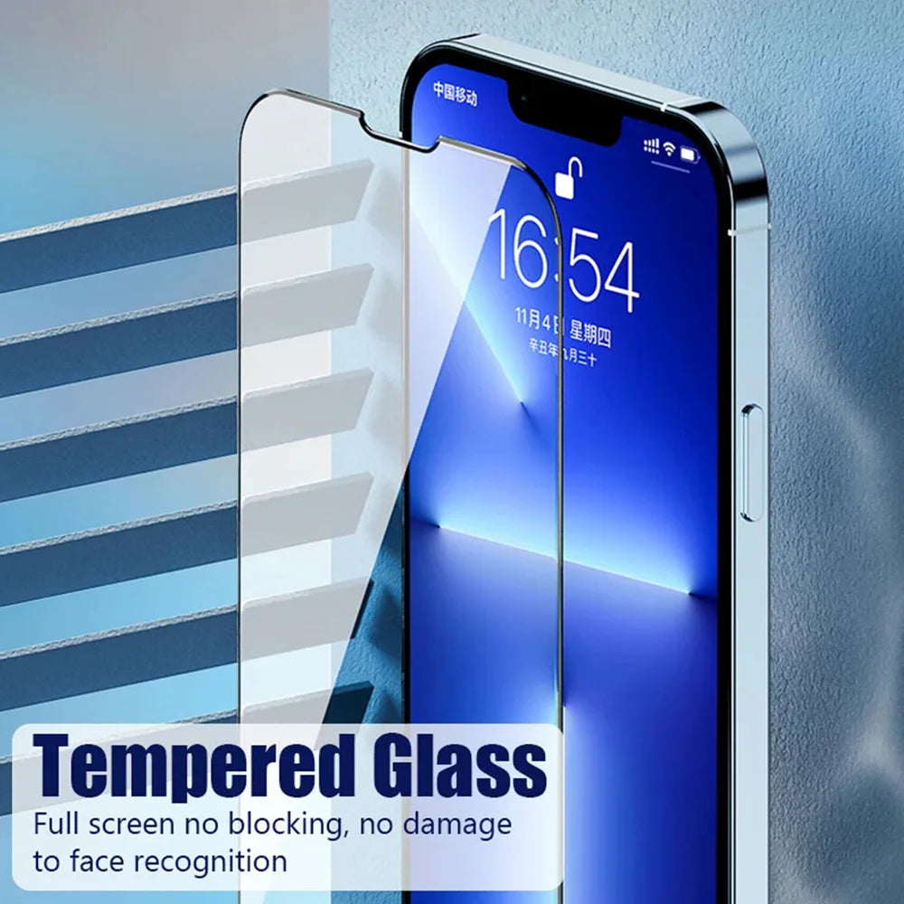1-3PCS Front Protective Film For iPhone 16 15 Pro Max Glass Screen Protector iPhone 16e 15 14 13 12 11 Pro Max Tempered Glass iPhone15 Pro Pelicula Cristal Templado Apple 15Pro HD Anti-Scratch Phone Protection Glass