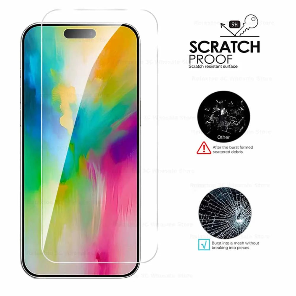 iPhone16Pro Tempered Glass Case For Apple iPhone 16 Pro Max Protective Glass Ifone 16Pro Max 16 Plus 16e Screen Protector Film