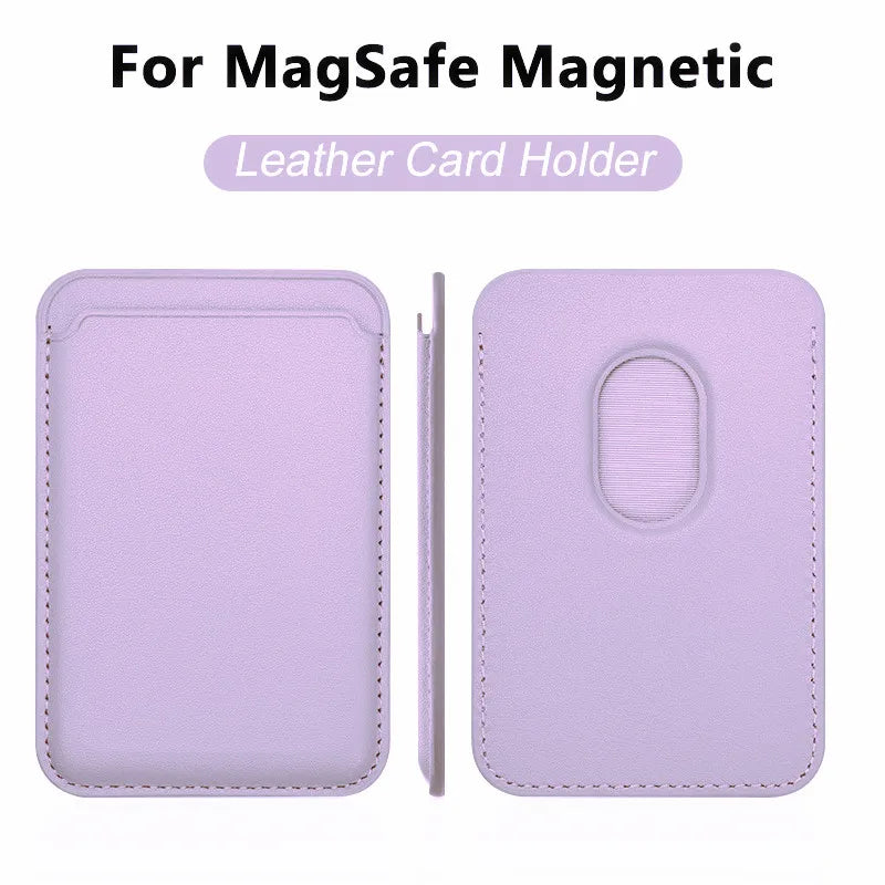 Luxury For Magsafe Magnetic Leather Wallet Case For iPhone 13 12 16 14 Pro Max 15Pro S24 Card Holder Phone Bag Cover Accessories