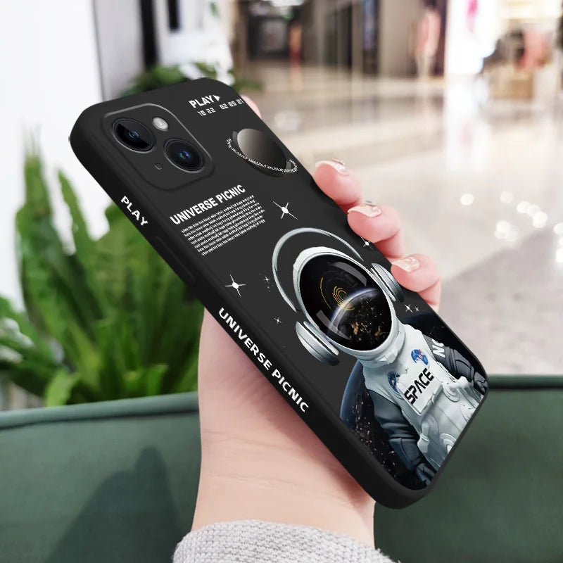 Astronaut Angel Phone Case For iPhone 16 16e 15 14 13 12 11 Pro MaCMZBYTPG16x Mini X XR XS MAX Plus Cover