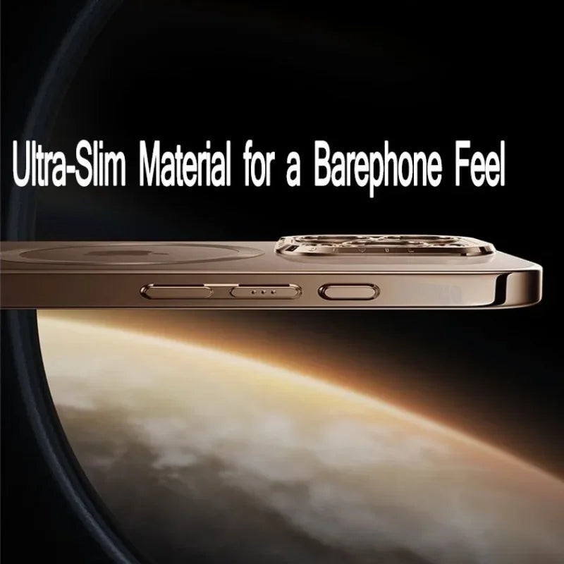 Official New Desert Gold Wireless Charging Magsafe Case iPhone 16 15 14 13 12 11 Pro Max Plus Magnetic Electroplate Bumper Cover