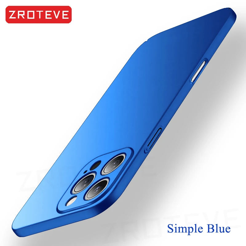 For iPhone 16 16e 15 14 13 12 11 Pro Max  Slim Matte Hard PC Cover For iPhone13 Mini iPhone16 Plus SE2 SE 2022 Phone Case