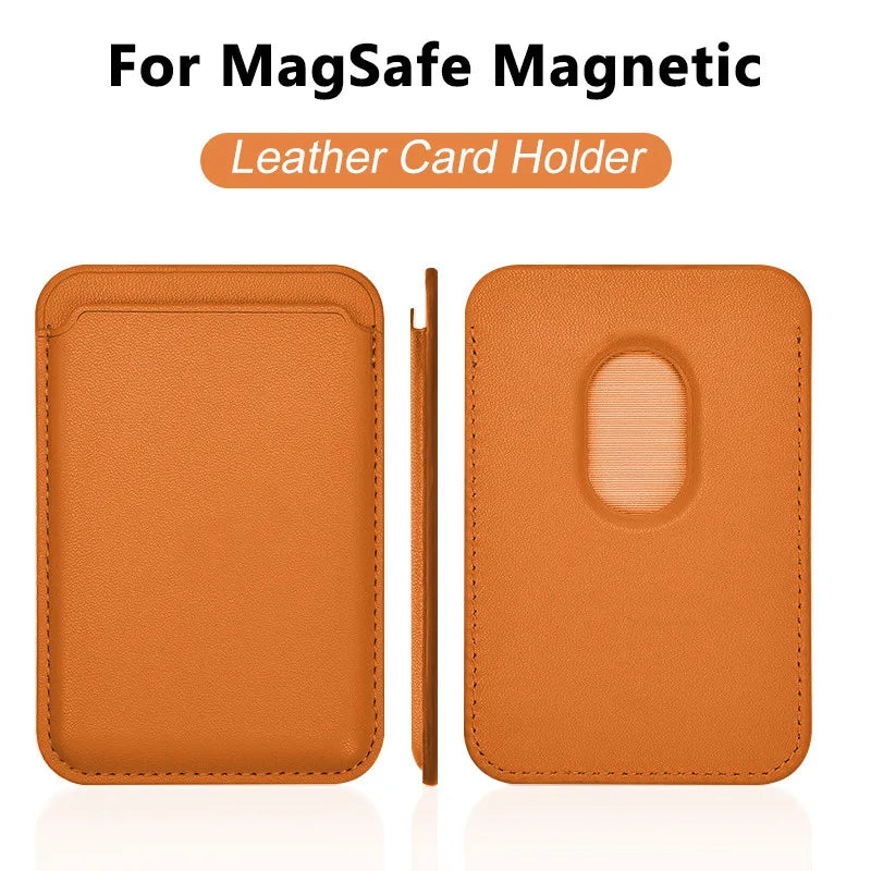 Luxury For Magsafe Magnetic Leather Wallet Case For iPhone 13 12 16 14 Pro Max 15Pro S24 Card Holder Phone Bag Cover Accessories