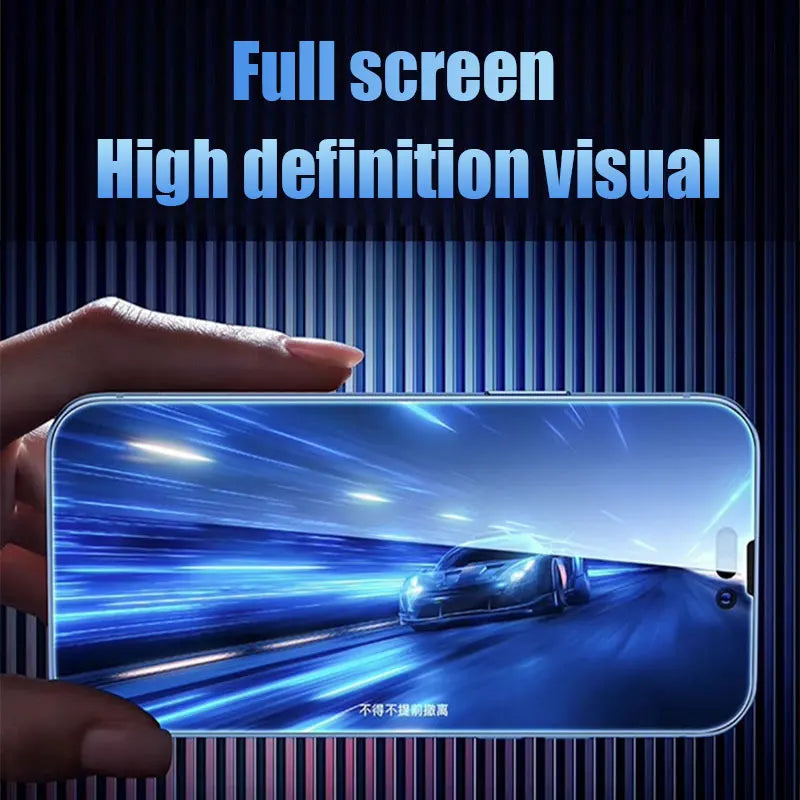 5PCS Full Cover Tempered Glass For iPhone 11 12 13 14 15 16 Pro Max Screen Protector For iPhone X XR Xs Max Protective Film