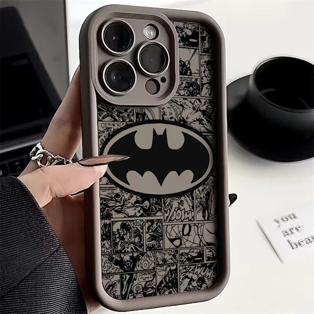 Cool B-Batmans logo Phone Case for IPhone 16 15 14 13 12 11 Pro Max Mini XR XS X 7 8 Plus Soft TPU Back Cover