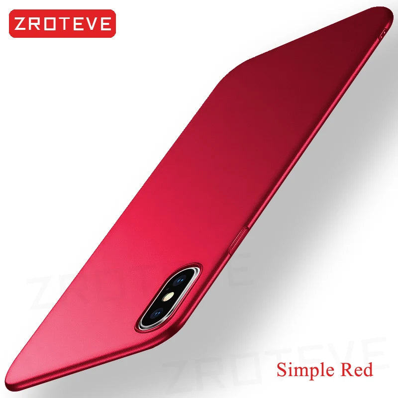 For iPhoneX Case  Luxury Ultra Thin Frosted Hard PC Cover For Apple iphone XR X S XS Max iPhonex 10 iPhone10 Phone Cases