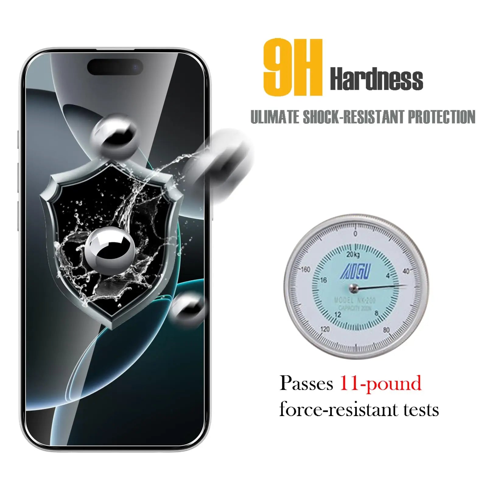 For iPhone 16 Pro Max Screen Protector Tempered Glass Crystal Mica 9H HD Clear Transparent Anti Scratch