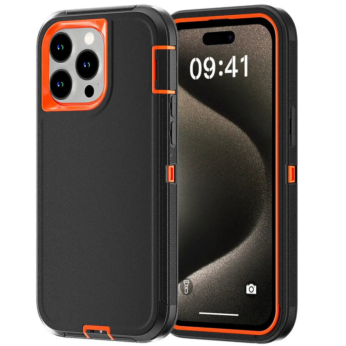 3 in 1 Defend Case For iPhone 16 11 12 13 14 Pro Max 15 Plus 7 8 SE 2022 Xs XR Original Heavy Duty Shockproof Hybrid Cover Cases