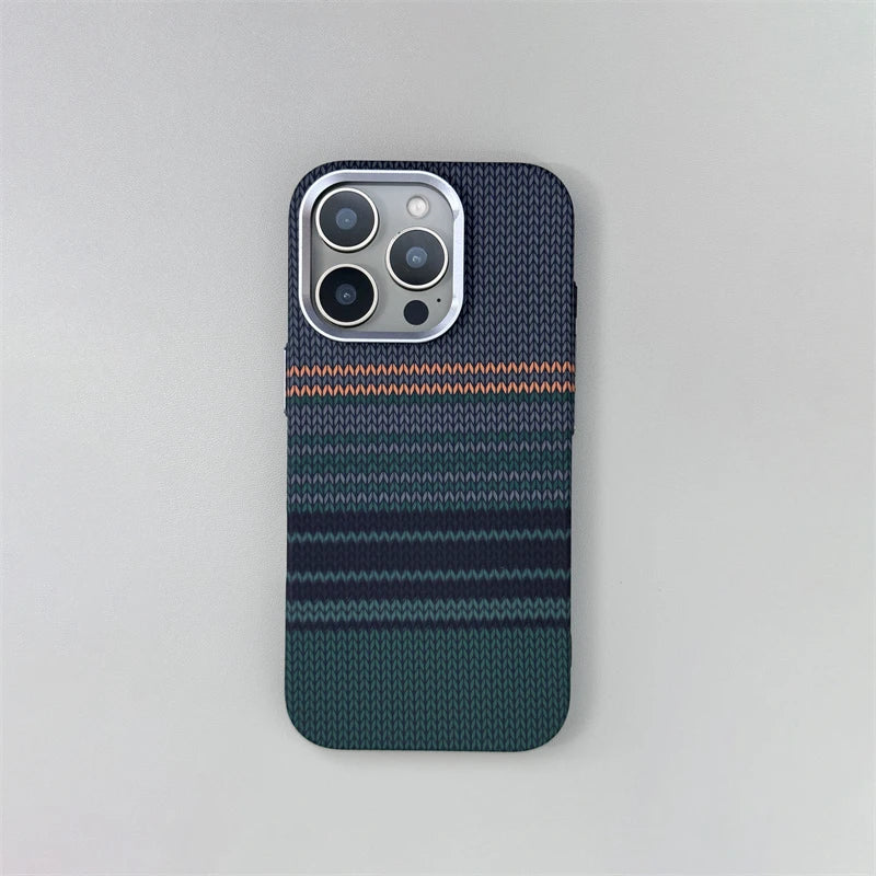 Luxury Carbon Fiber Relief Magsafe Phone Case For iPhone 13 14 15 16 Pro Max Metal Lens Matte Wireless Charging Shockproof Cover