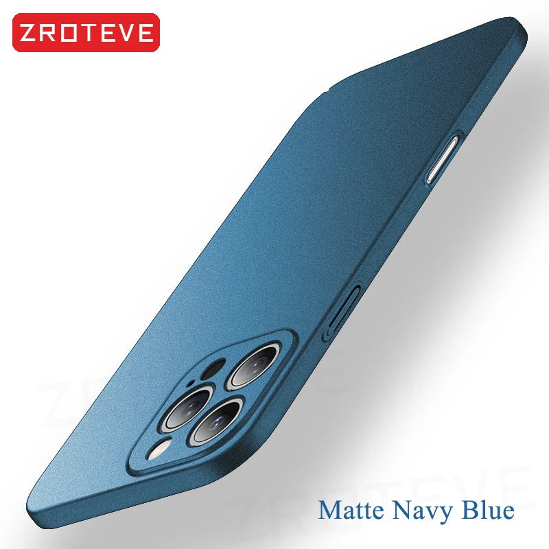 For iPhone 16 16e 15 14 13 12 11 Pro Max  Slim Matte Hard PC Cover For iPhone13 Mini iPhone16 Plus SE2 SE 2022 Phone Case