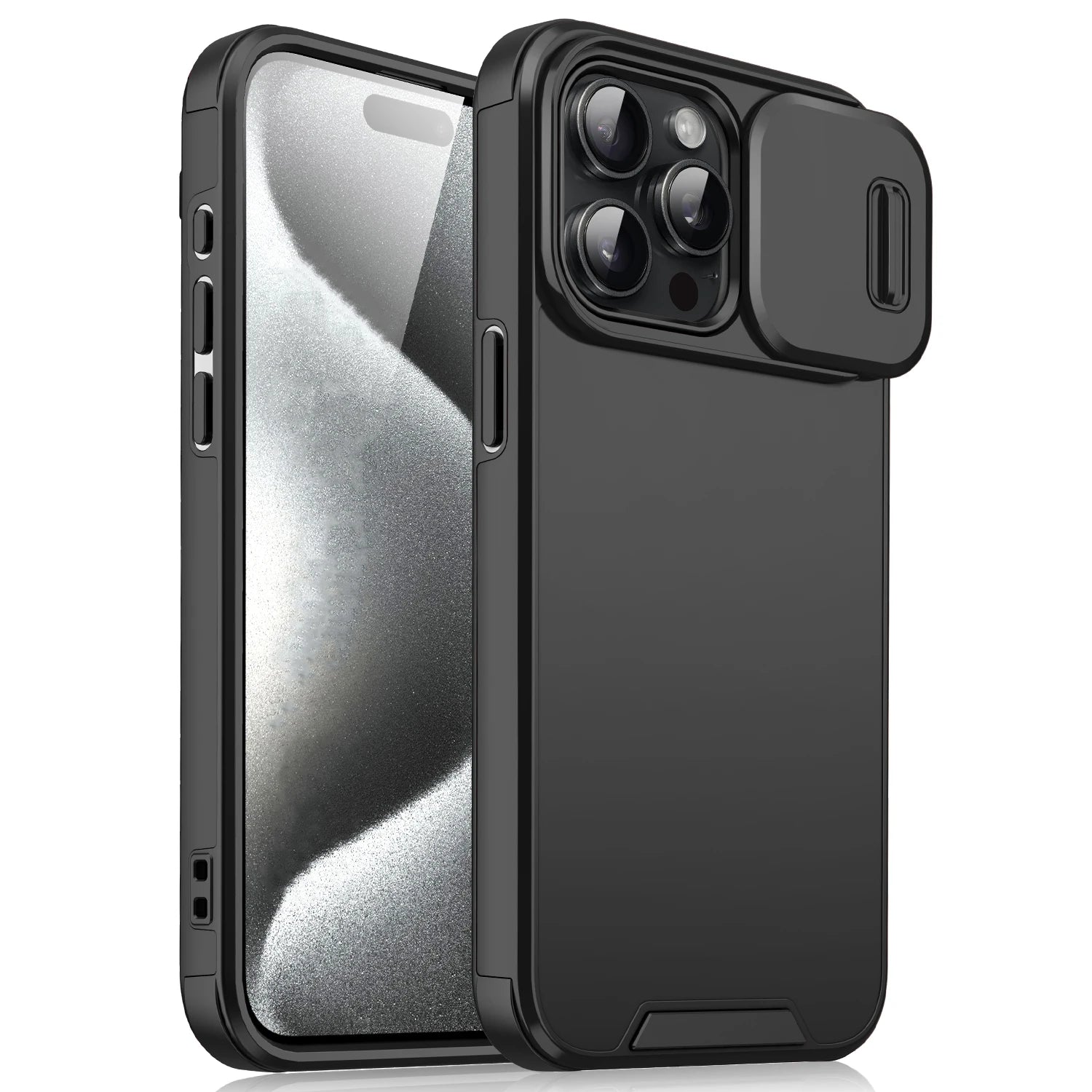 Shockproof Case For iPhone 15 14 13 12 11 16 Pro Max 15 Plus 16E Cover Slide Camera Protective Cases For iPhone 15Pro 14Pro Max