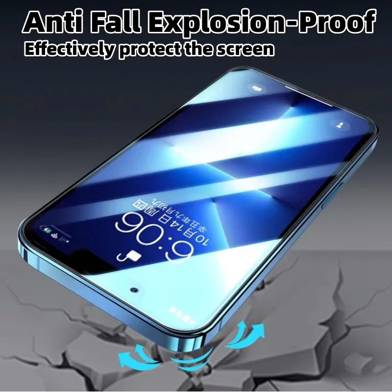 1-3PCS 4K HD Screen Protector glass for iphone 13 14 15 16 11 12 Pro Max Plus Tempered Glass for iphone X XS Max XR 13 mini FILM
