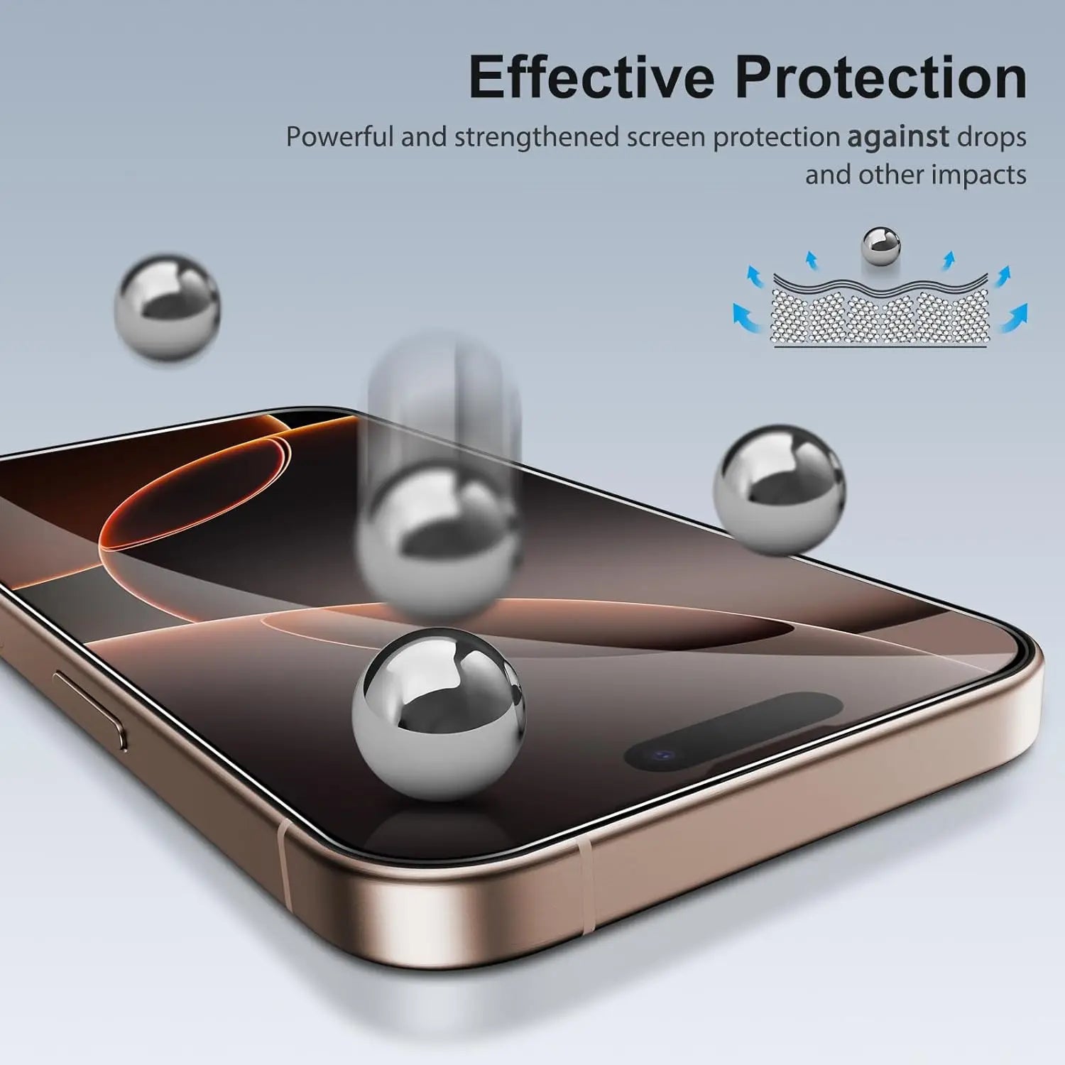 1~3PCS HD Tempered Glass For iPhone 17 16e 16 15 14 13 Pro Max Screen Protector For iPhone 11 12 Pro Phone Glass iPhone 16 Pro