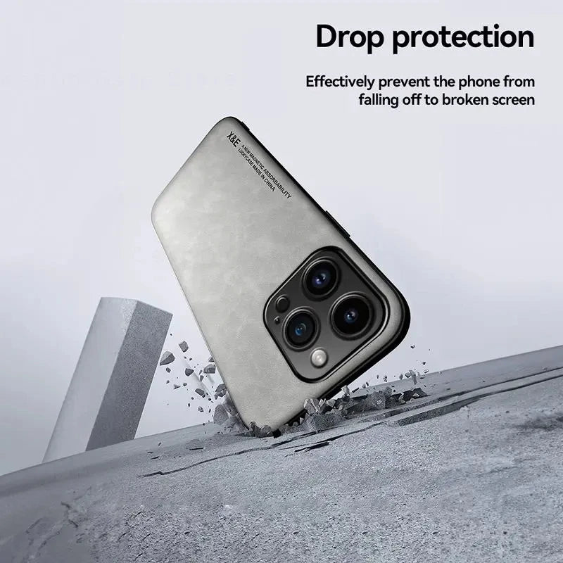 Luxury Leather Case For iPhone 16 15 14 11 13 12 Pro Max Mini XR 16e 15 14 16 Plus Shockproof Cover For iPhone XS Max X Funda