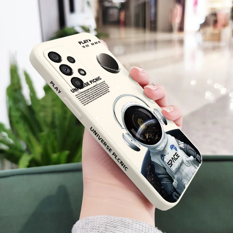 Astronaut Angel Case For Samsung A56 A36 A26 A16 A06 A54 A34 A24 A14 A73 A53 A33 A23 A13 A72 A32 A22 A04S A15 A25 A35 A55 4G 5G