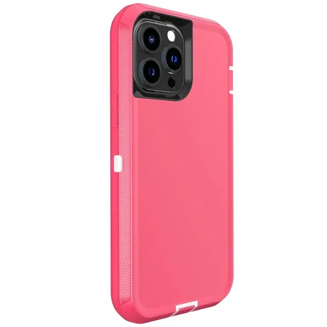 Luxury 3in1 Armor Otter CASE BOX for IPhone 16 15 14 13 12 11 Pro Max XS XR Plus Shockproof Soft Bumpers Protective Hard Cover