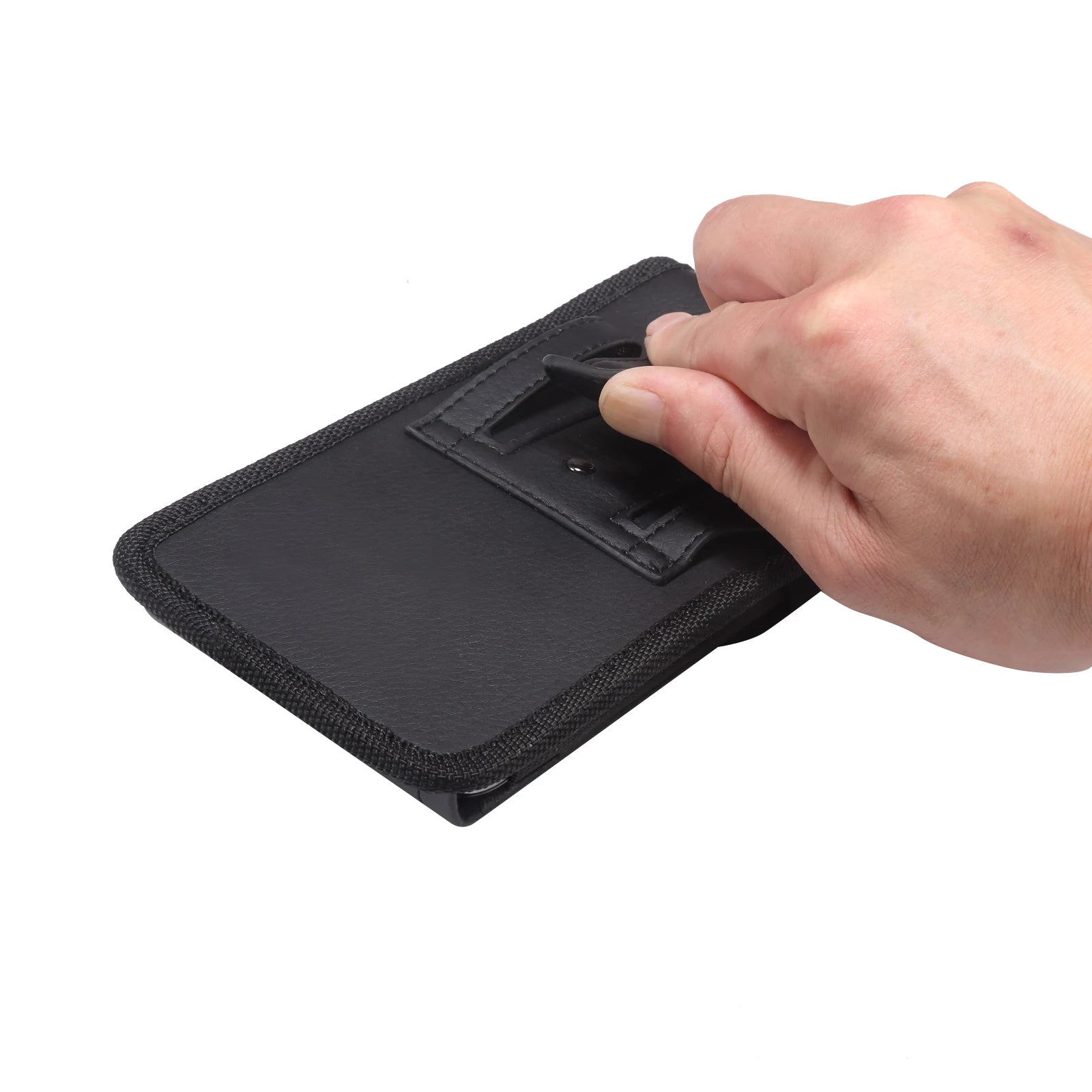 PU Leather Phone Case Phone Pouch for iPhone Samsung Huawei Xiaomi Vertical Flip Waist Bags Belt Clip Cover Phone Bag