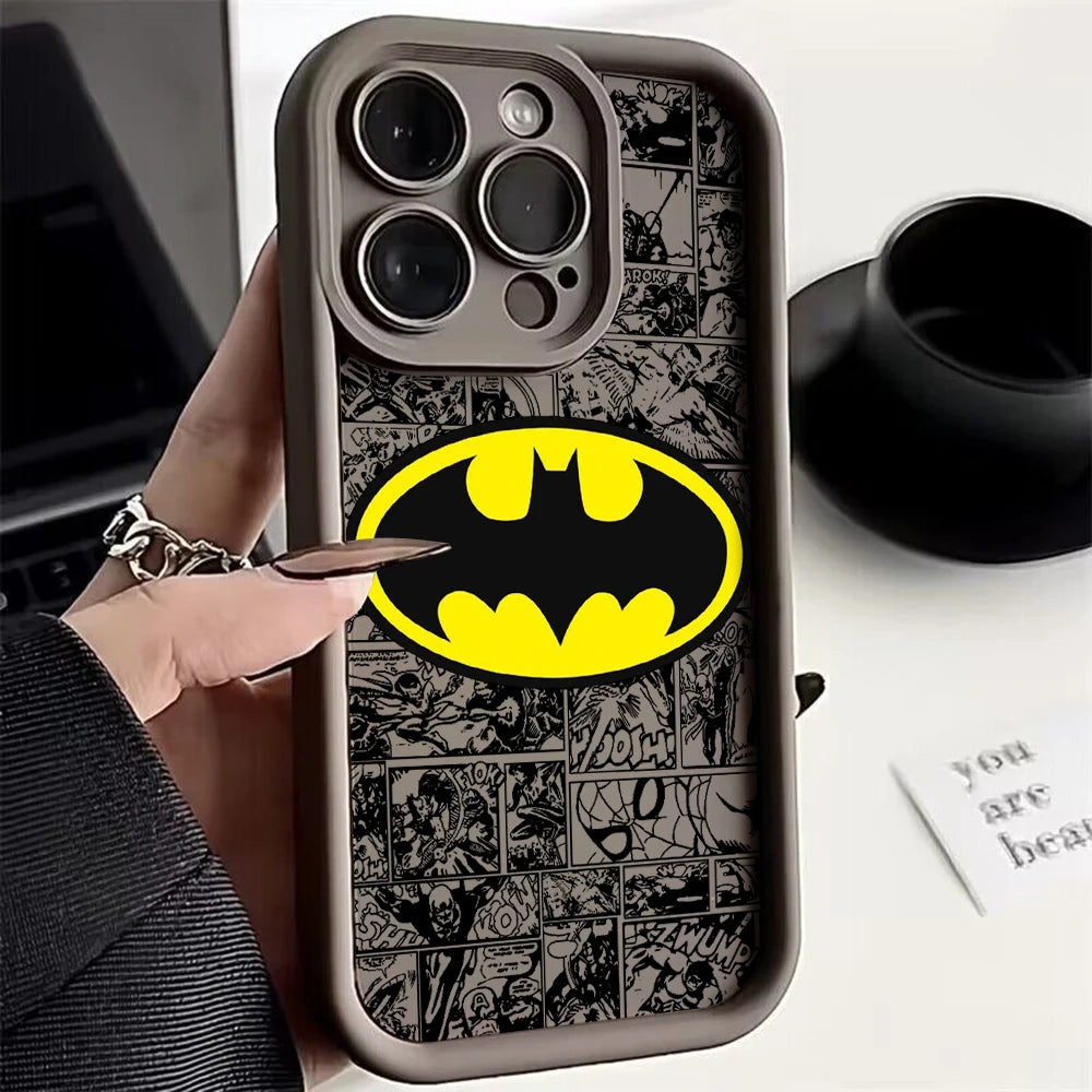 Cool B-Batmans logo Phone Case for IPhone 16 15 14 13 12 11 Pro Max Mini XR XS X 7 8 Plus Soft TPU Back Cover