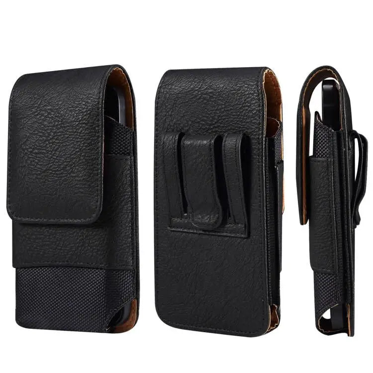 5.2-7.0 inch Leather Mobile Phone Bag For iPhone/Samsung/Xiaomi/Sony/LG Smartphone Waist Bag Casual Belt Pouch Holster Case