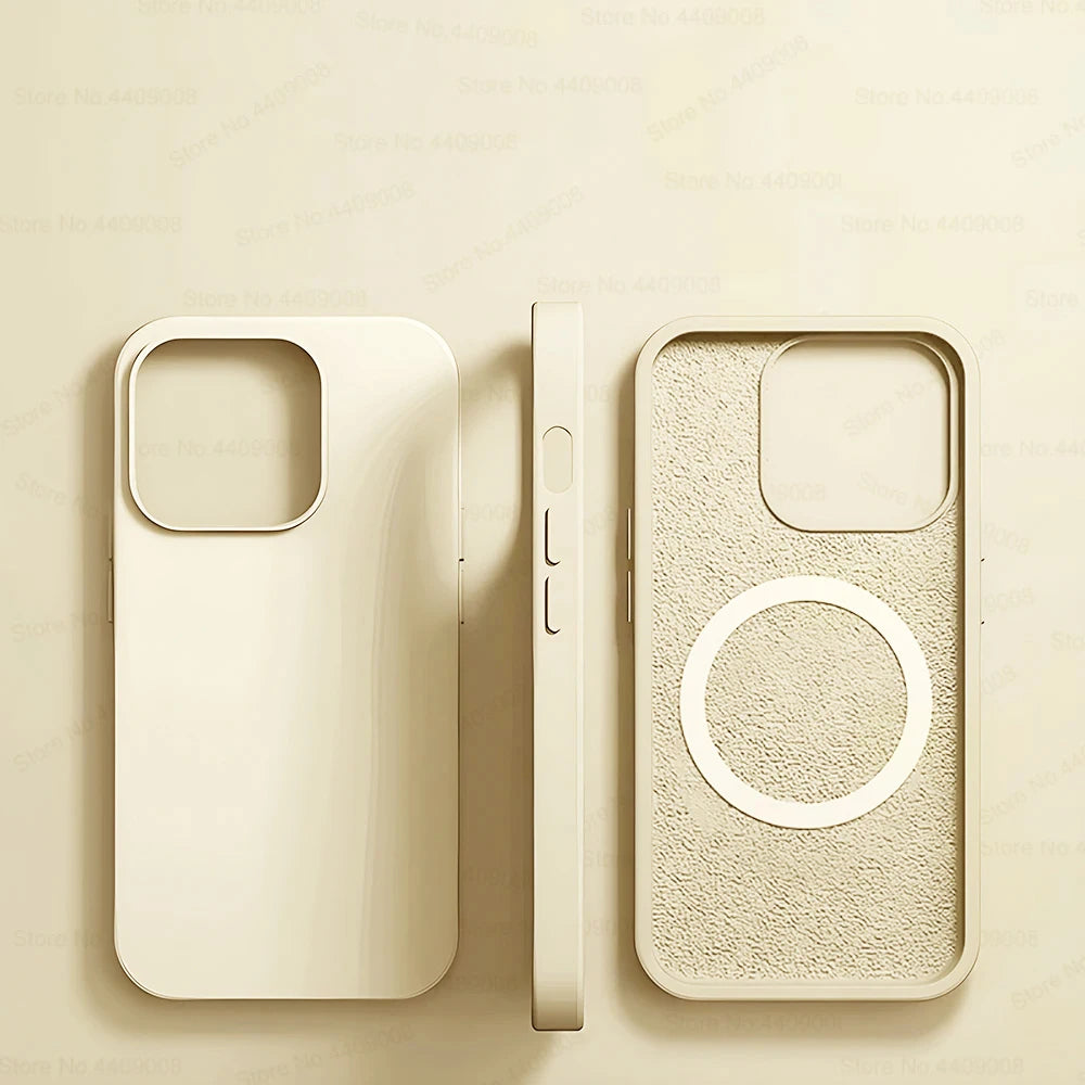 For Magsafe Liquid Silicone Magnetic Case For iPhone 16 15 13 12 11 14 Pro Max 16 Plus Wireless Charging Shockproof Accessories