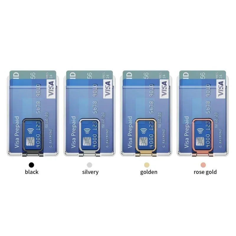 Clear Magnetic Card Holder Wallet Case For Magsafe iPhone 15 16 14 13 12 Pro Max Samsung S24 S23 Ultra Macsafe Card Slots Pocket