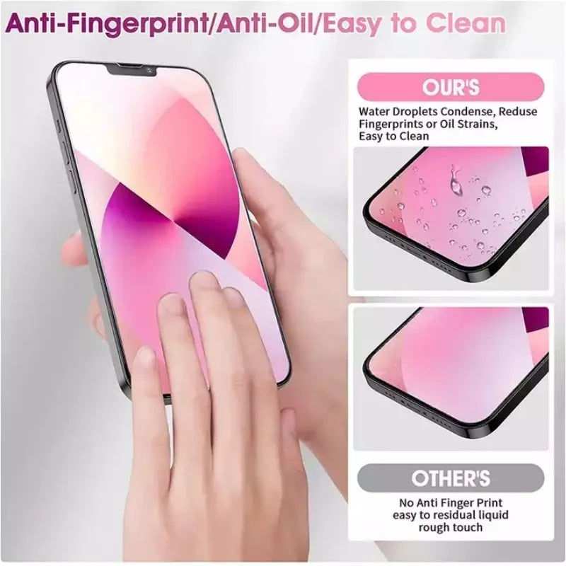 4PCS Tempered Glass for iPhone 16 15 14 13 12 11 Pro Max Mini Screen Protector for iPhon 7 8 6 6S Plus SE2020 X XR Xs Max 9H HD