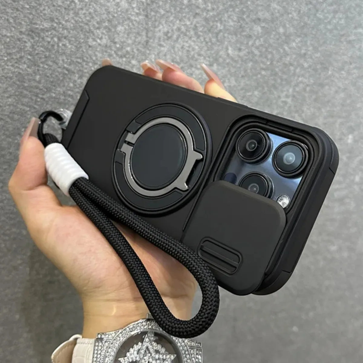 Black|https://ae01.alicdn.com/kf/S03e7b4f6dd94497eae07629485442fcaZ.jpg For iPhone 16 Pro