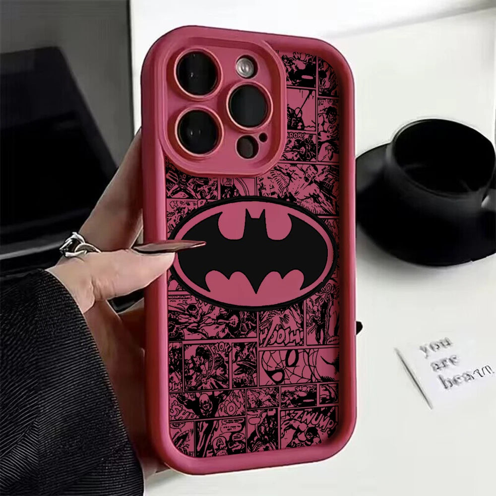 Cool B-Batmans logo Phone Case for IPhone 16 15 14 13 12 11 Pro Max Mini XR XS X 7 8 Plus Soft TPU Back Cover