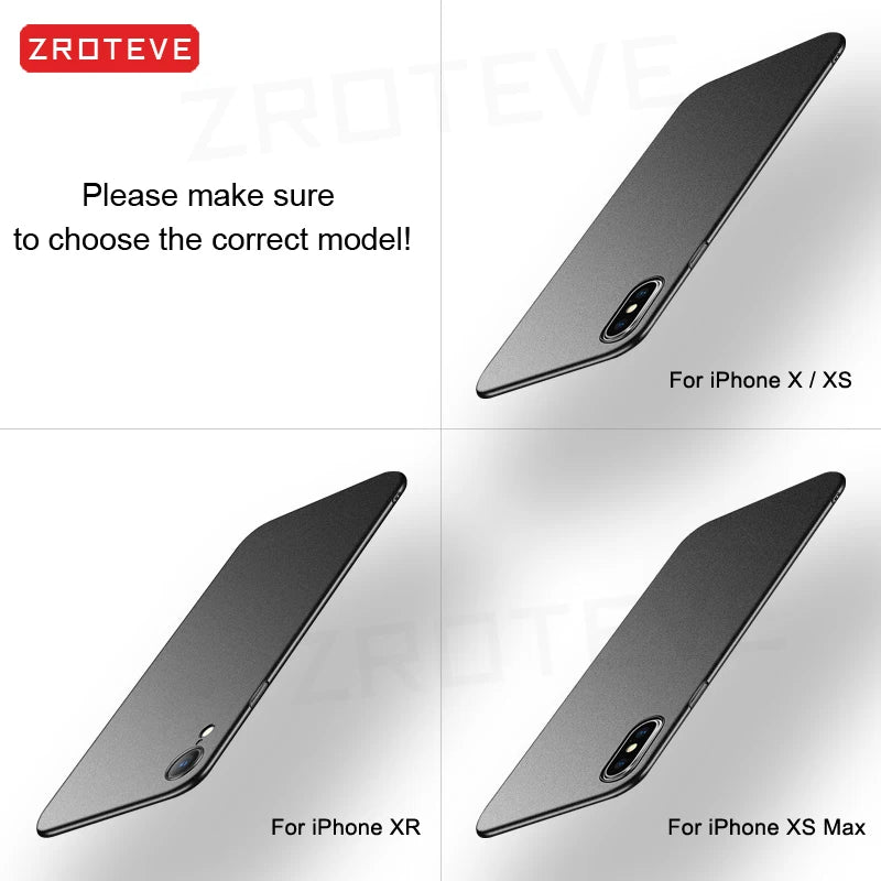 For iPhoneX Case  Luxury Ultra Thin Frosted Hard PC Cover For Apple iphone XR X S XS Max iPhonex 10 iPhone10 Phone Cases