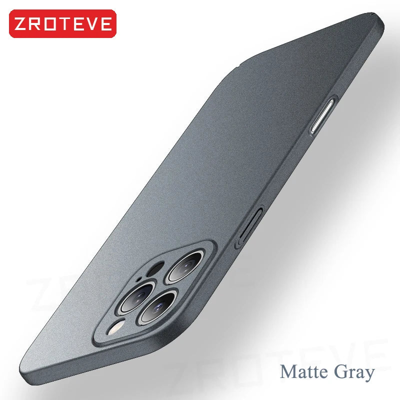 For iPhone 16 16e 15 14 13 12 11 Pro Max  Slim Matte Hard PC Cover For iPhone13 Mini iPhone16 Plus SE2 SE 2022 Phone Case