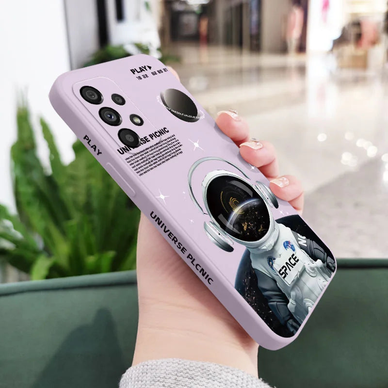 Astronaut Angel Case For Samsung A56 A36 A26 A16 A06 A54 A34 A24 A14 A73 A53 A33 A23 A13 A72 A32 A22 A04S A15 A25 A35 A55 4G 5G