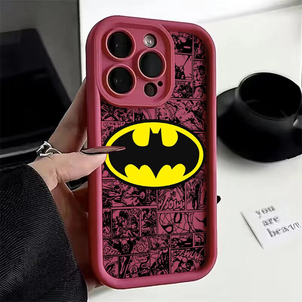 Cool B-Batmans logo Phone Case for IPhone 16 15 14 13 12 11 Pro Max Mini XR XS X 7 8 Plus Soft TPU Back Cover