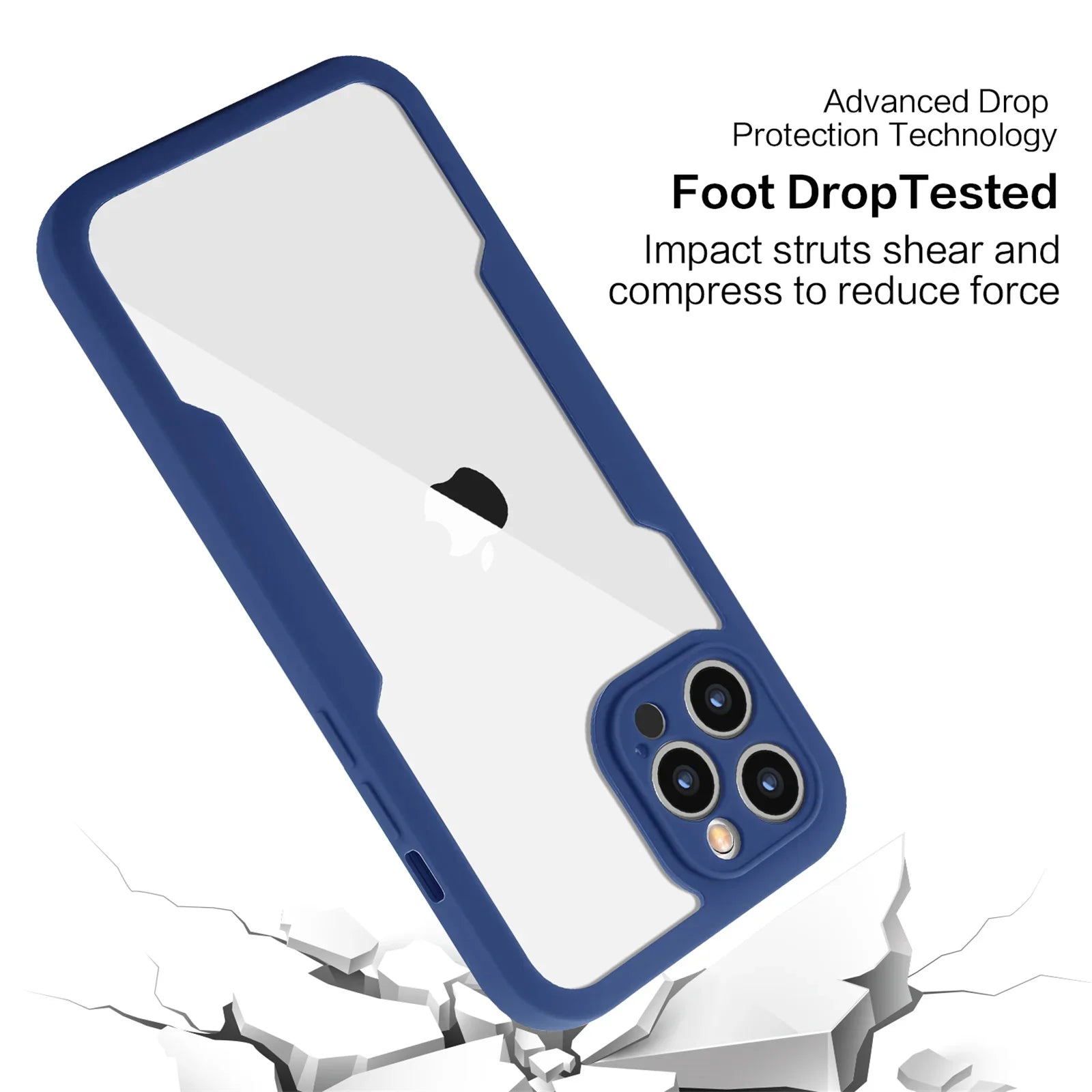 Shockproof 360 Clear Phone Case for iPhone 16 15 13 12 14 11 Pro Max X XS XR 7 8 Plus Cover Camera Lens Screen Full Protection