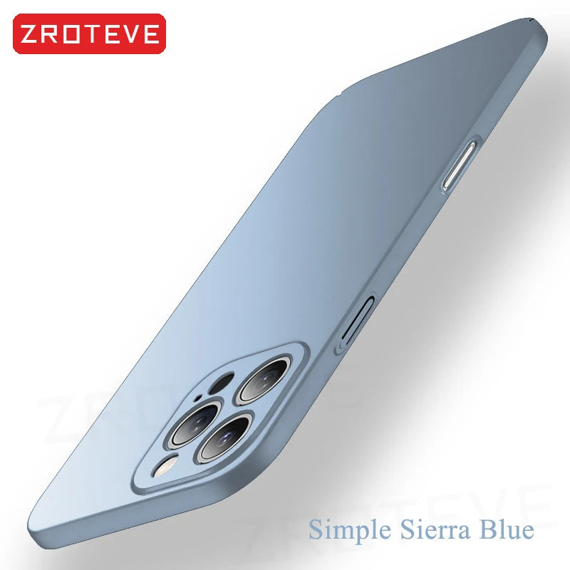For iPhone 16 16e 15 14 13 12 11 Pro Max  Slim Matte Hard PC Cover For iPhone13 Mini iPhone16 Plus SE2 SE 2022 Phone Case