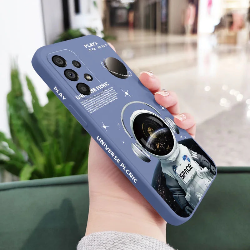 Astronaut Angel Case For Samsung A56 A36 A26 A16 A06 A54 A34 A24 A14 A73 A53 A33 A23 A13 A72 A32 A22 A04S A15 A25 A35 A55 4G 5G