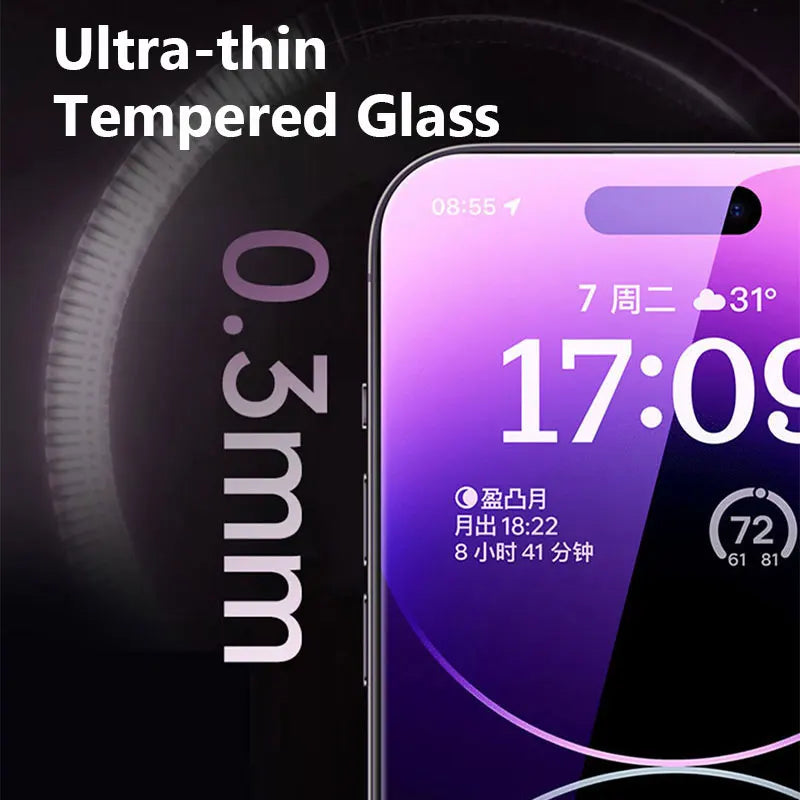 5PCS Full Tempered Glass for iPhone 15 16 11 12 13 14 Pro Max 13 Mini Screen Protector for iPhone Xr X Xs 7 8 Plus SE 2020 2022