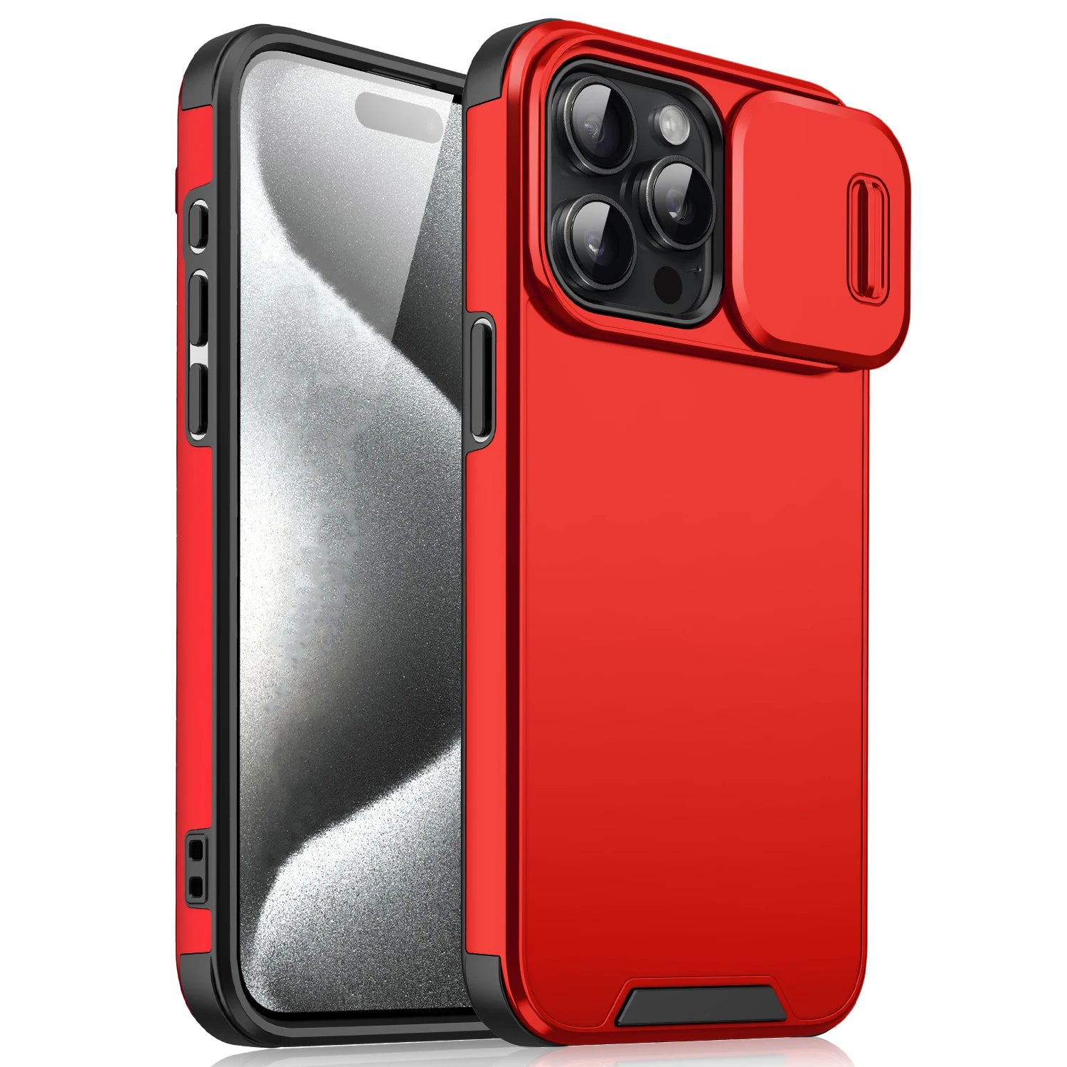 Shockproof Case For iPhone 15 14 13 12 11 16 Pro Max 15 Plus 16E Cover Slide Camera Protective Cases For iPhone 15Pro 14Pro Max