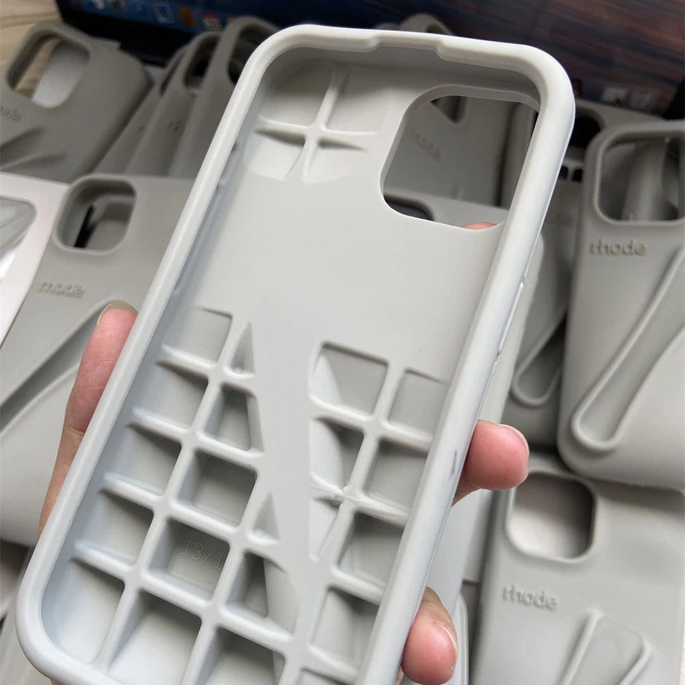 Luxury  DIY Lipstick Soft Silicone Case for iPhone 16 15 13 11 14 12 Pro Max Plus Portable Lip Gloss Holder Ins Phone Cover