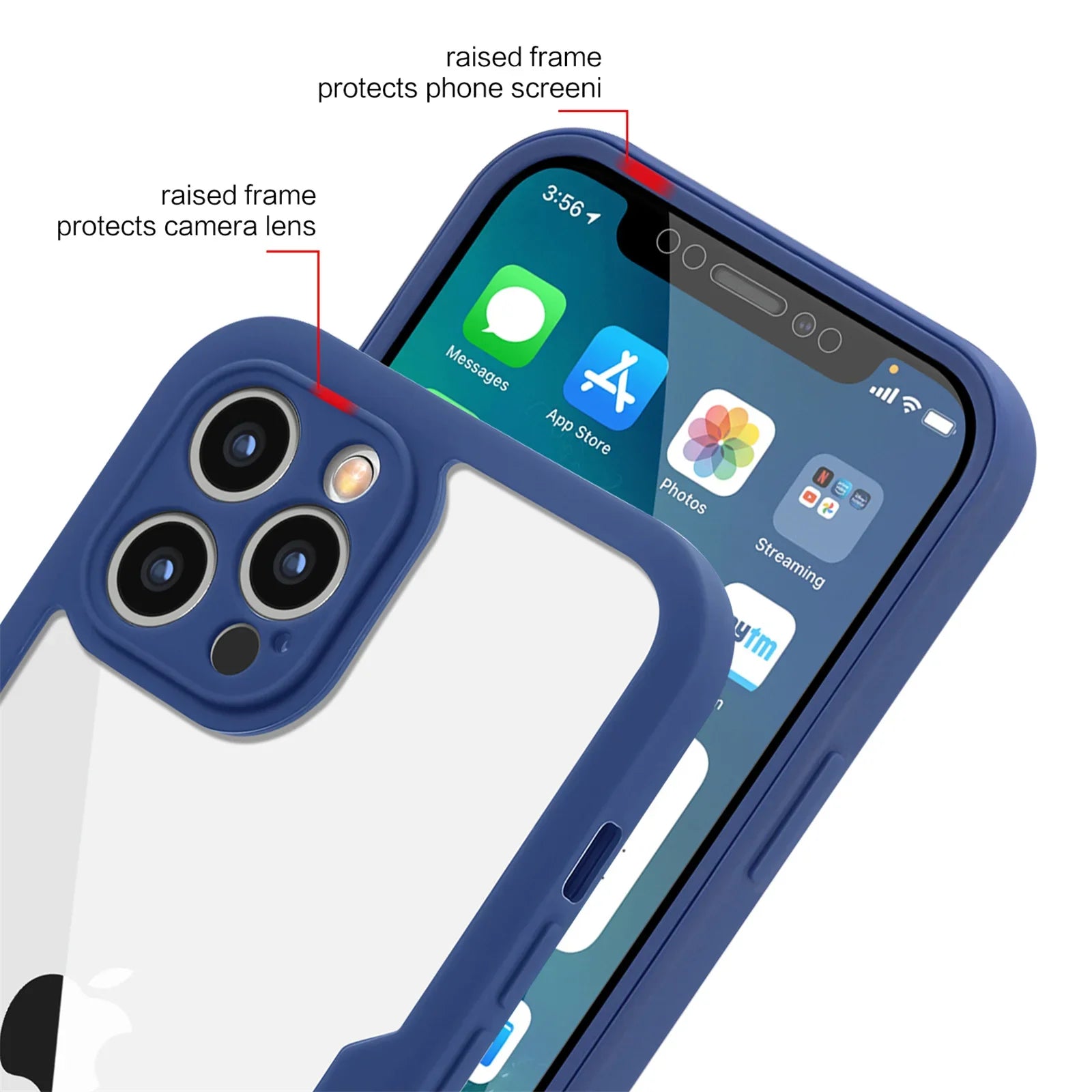 Shockproof 360 Clear Phone Case for iPhone 16 15 13 12 14 11 Pro Max X XS XR 7 8 Plus Cover Camera Lens Screen Full Protection